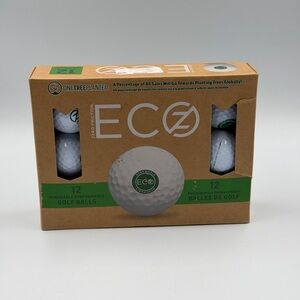 ECO Zero Friction White Golf Balls - 12 Pack